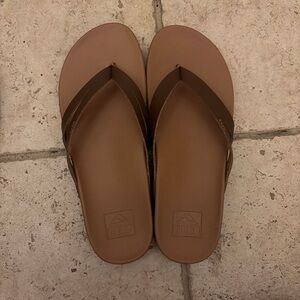 Reef Tan and Brown Sandals Size 8